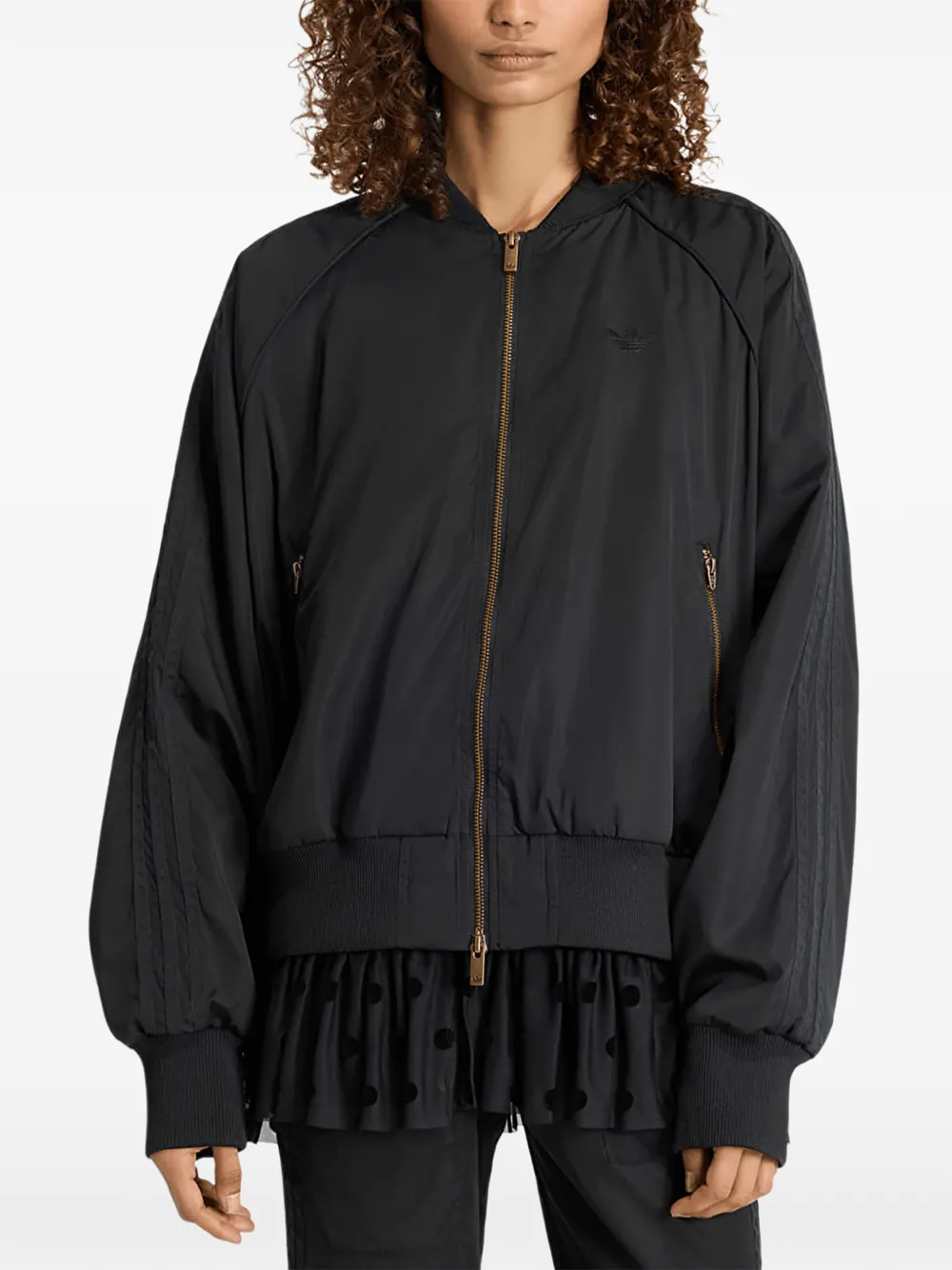 adidas layered bomber jacket - Nero