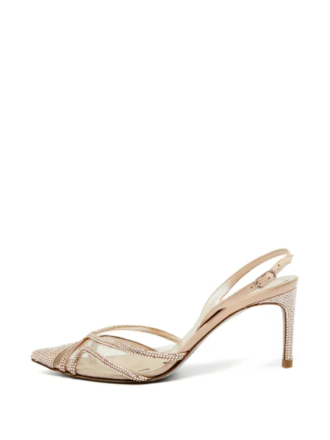 René Caovilla crystal-embellished pumps