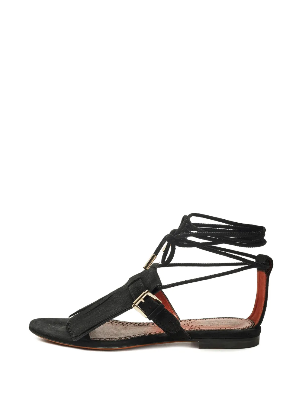 Santoni Sandali con frange - Nero