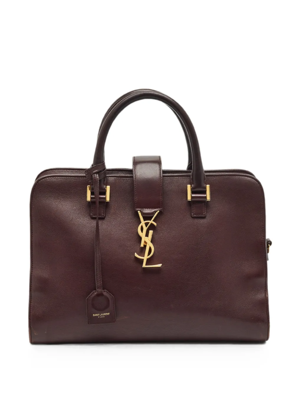 Saint Laurent Pre-Owned 2014 kleine Cabas Monogram Tote Bag - Braun