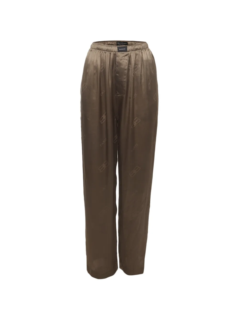 Balenciaga Pre-Owned Pantaloni BB Paris con stampa - Grigio