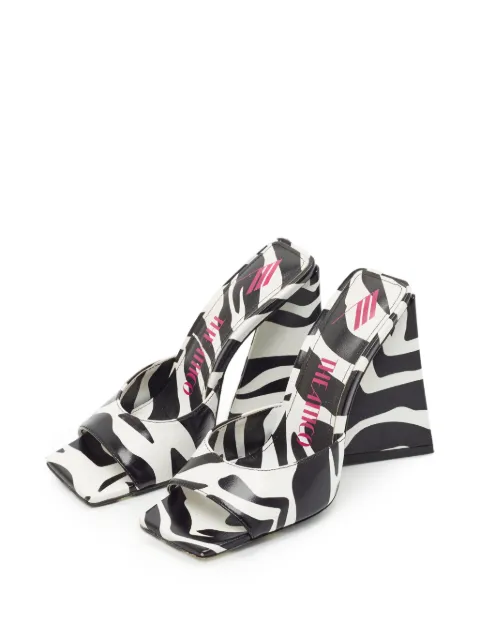 The Attico Devon zebra-print sandals