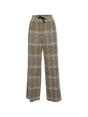 Burberry Pixel Check wide-leg Trousers | Neutrals | FARFETCH