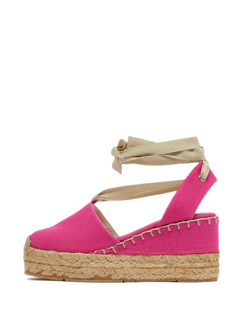 Ralph Lauren Collection canvas wedge pumps - Rosa