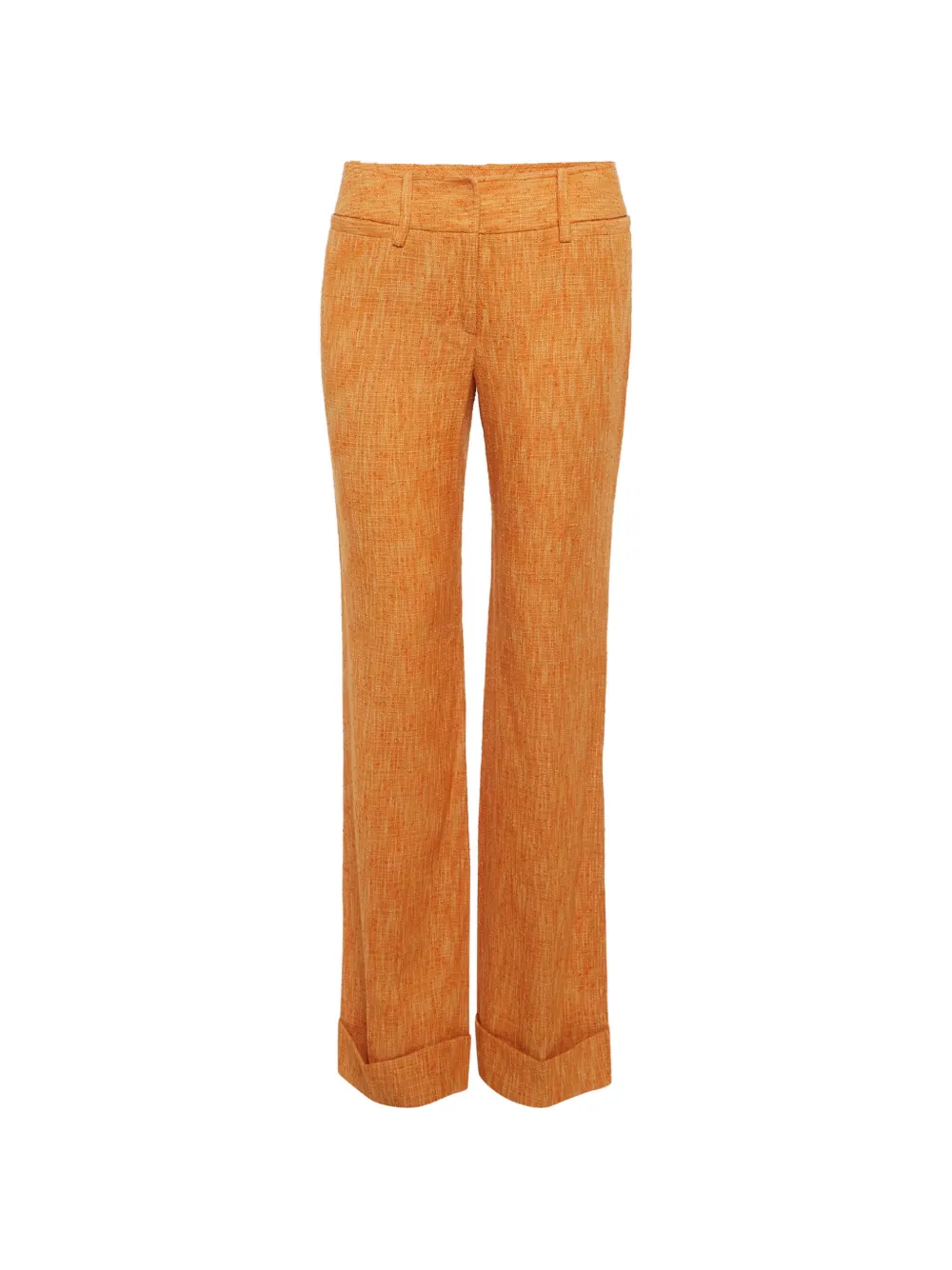 Dolce & Gabbana Pre-Owned tweed straight-fit trousers - Arancione