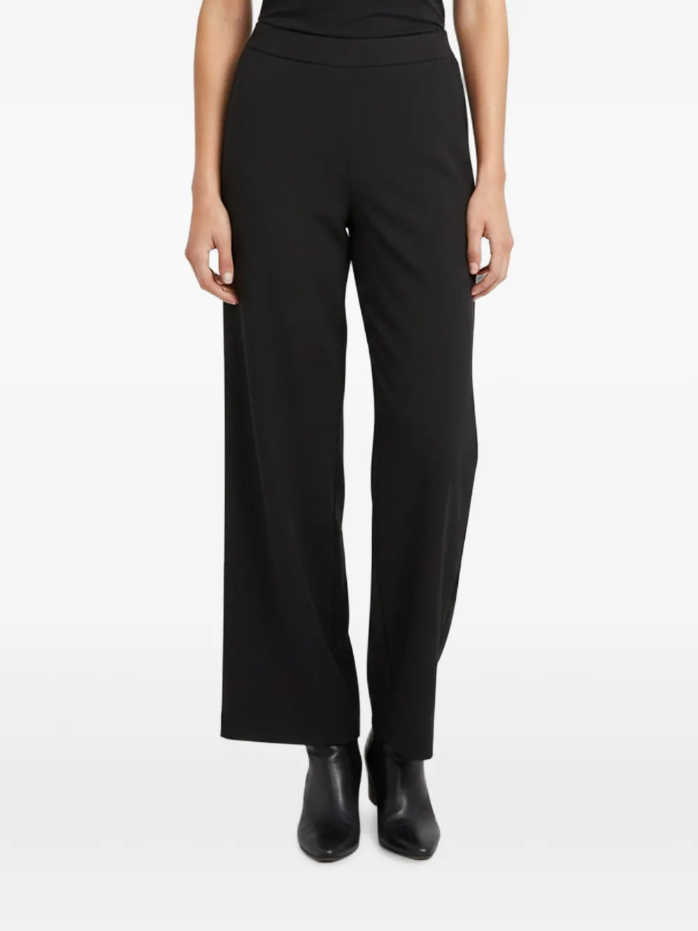 Armani Vintage pantalon de costume à coupe droite - Noir