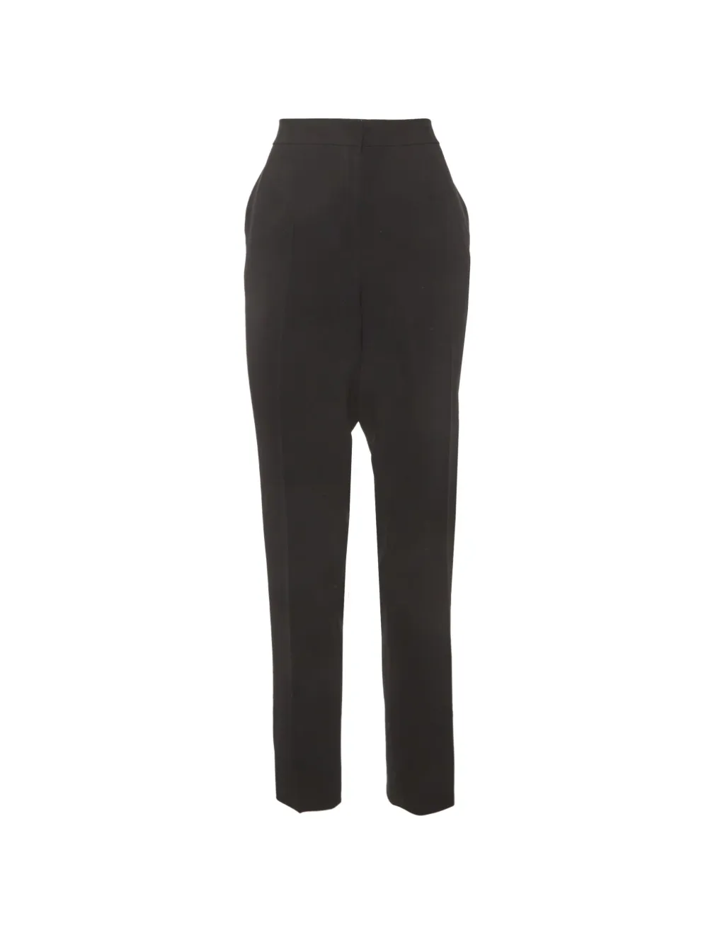Carolina Herrera Vintage crepe straight-leg trousers - Nero