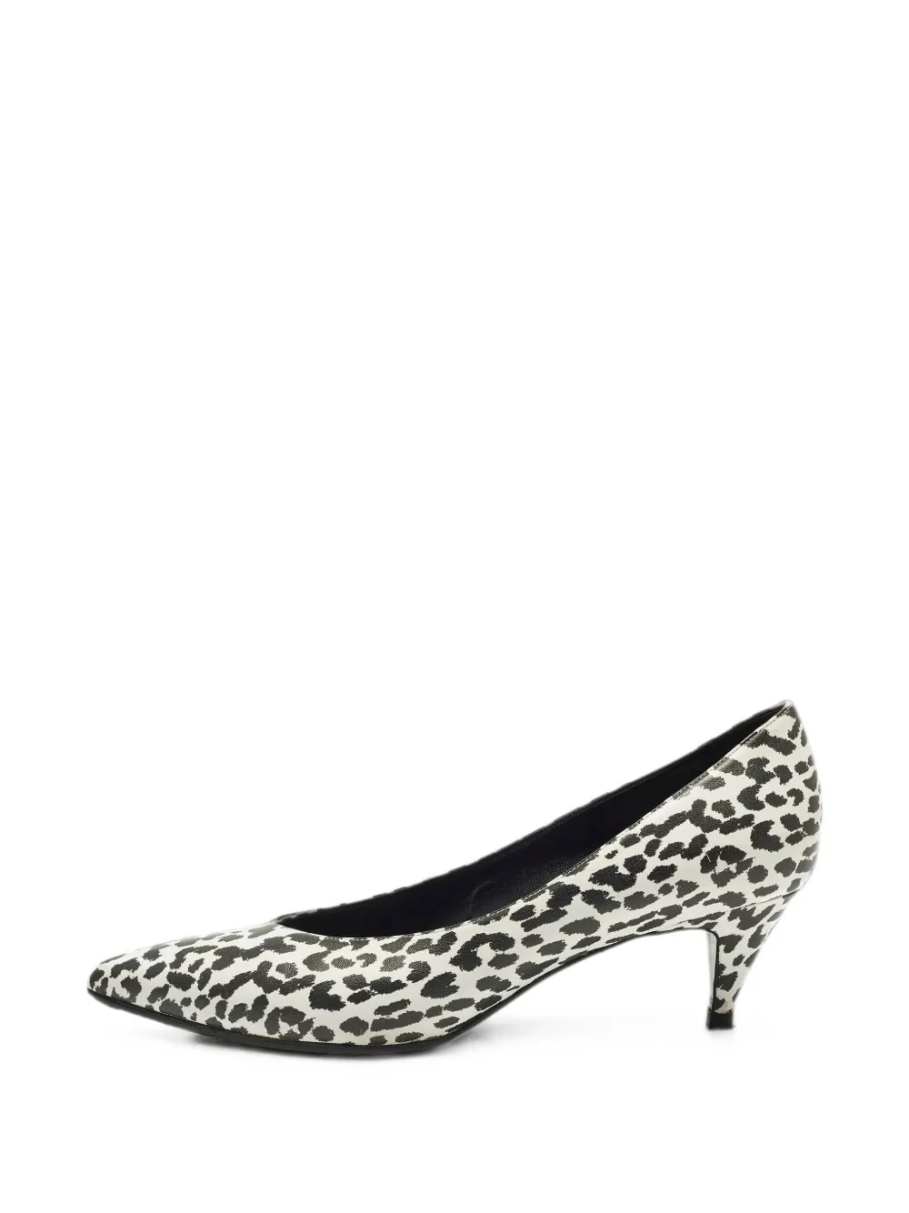 Saint Laurent Pre-Owned Pumps con stampa animalier - Bianco