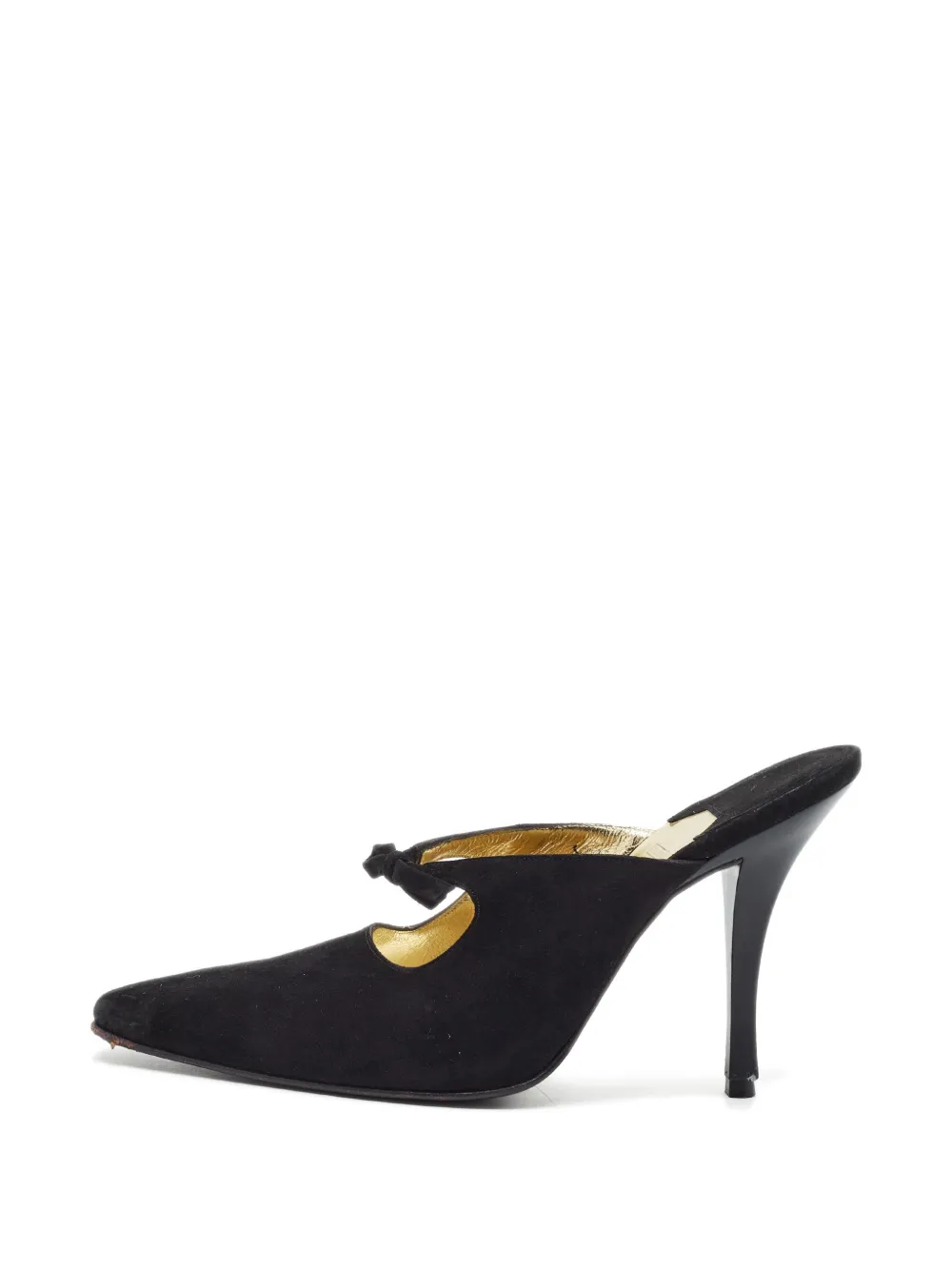 Ferragamo Pre-Owned Pumps con fiocco - Nero