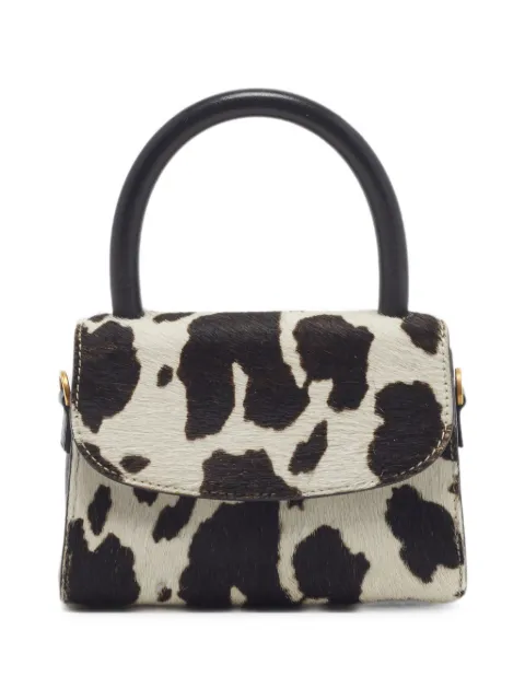 BY FAR Calf hair leather top tote bag