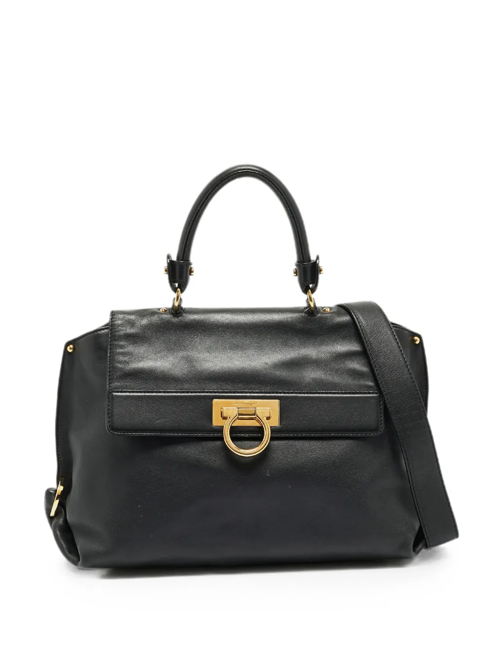Ferragamo Pre-Owned Borsa tote Sofia media in pelle - Nero