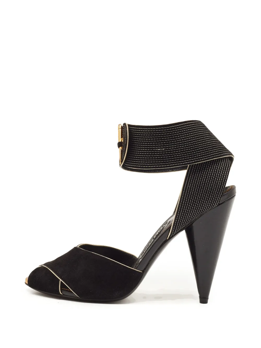 Tom Ford Vintage Sandalen mit Knöchelriemen - Schwarz