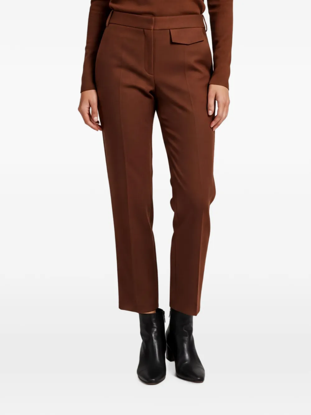 Victoria Beckham Pantaloni con dettaglio patta - Marrone