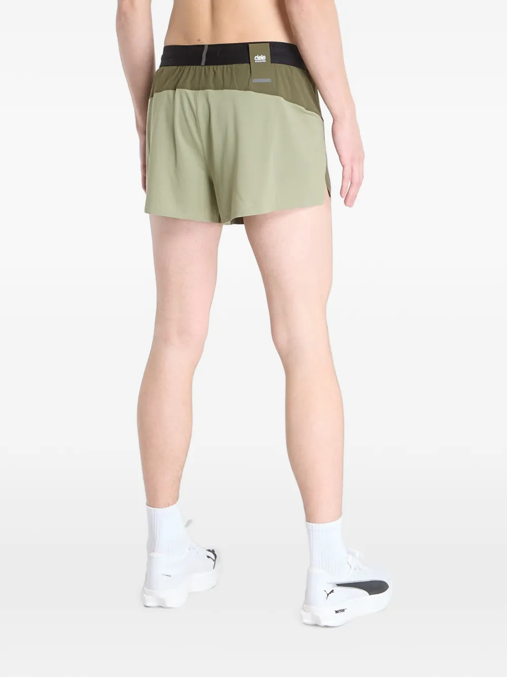 Ciele Hardloopshorts met logoband Groen