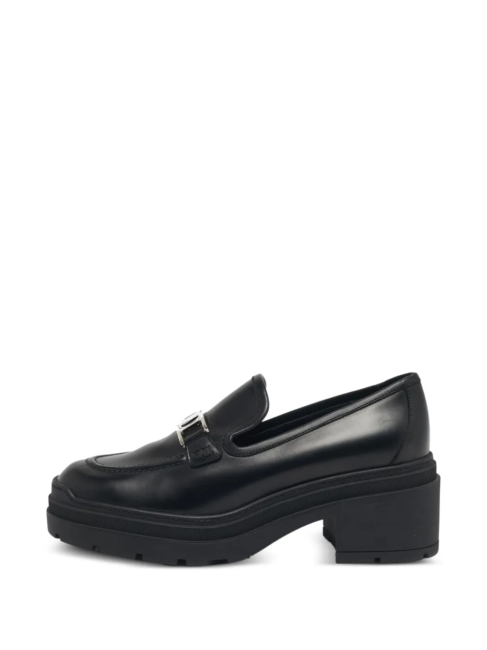 Ferragamo Pre-Owned Mocassini Gancini in pelle - Nero