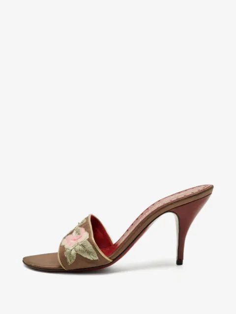 Saint Laurent Pre-Owned Bestickte Sandalen