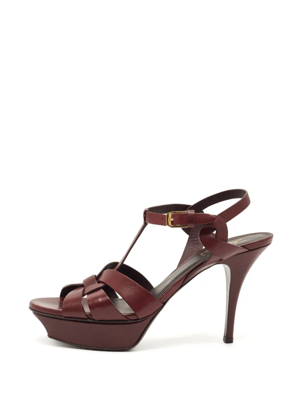 Saint Laurent Pre-Owned Tribute platform sandals - Red