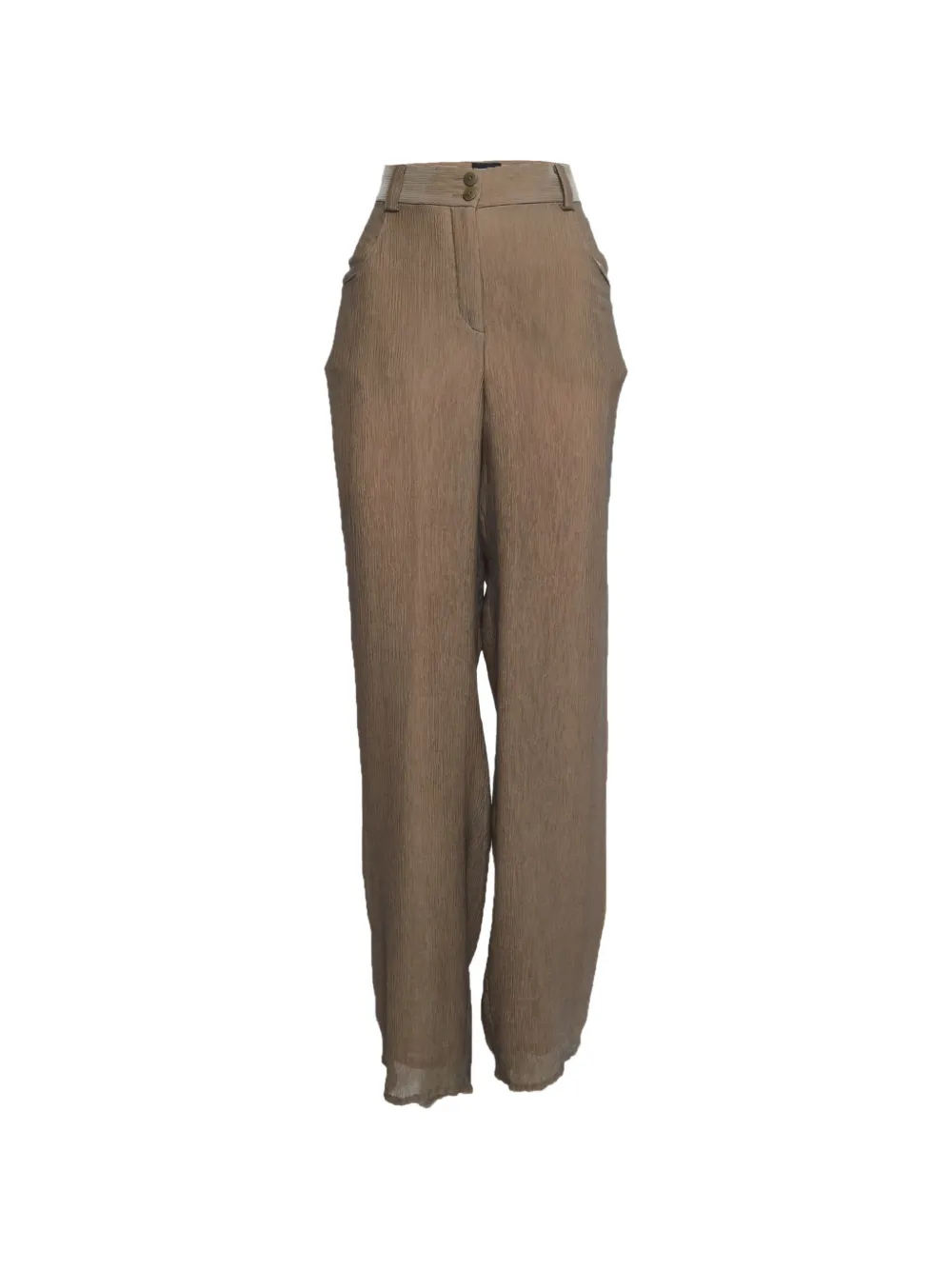 Giorgio Armani Pre-Owned Pantaloni a gamba ampia - Grigio