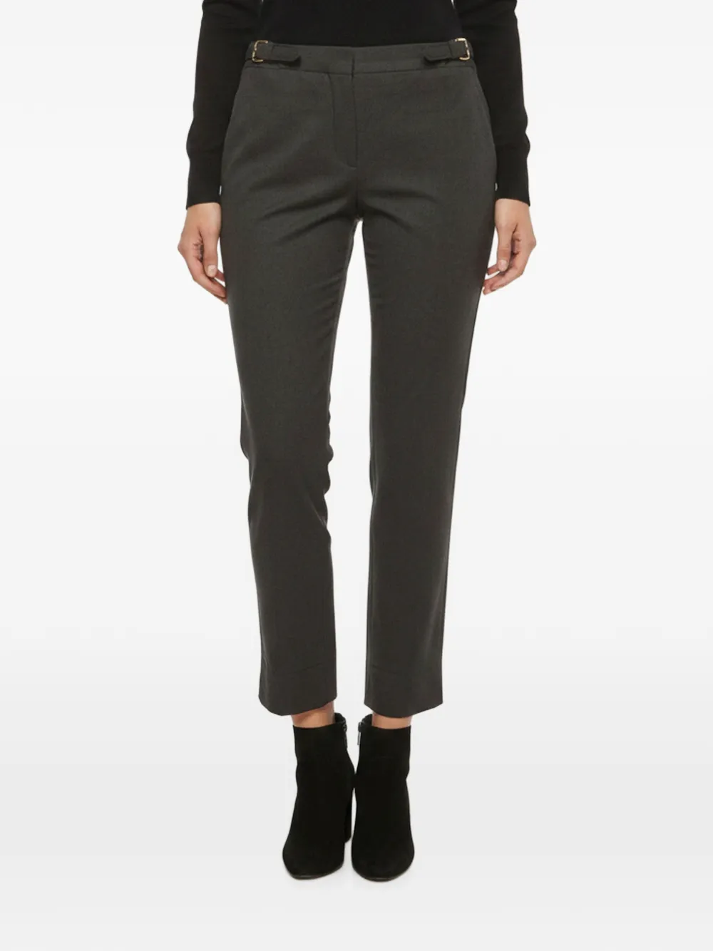 Miu Miu Pre-Owned wool straight-fit trousers - Grigio