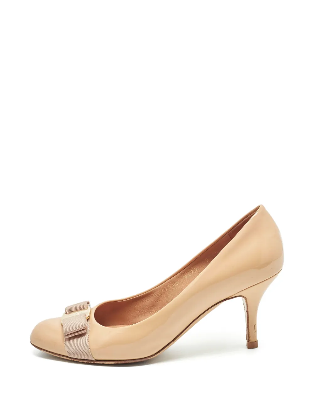 Ferragamo Pre-Owned Vara bow-detail pumps - Toni neutri