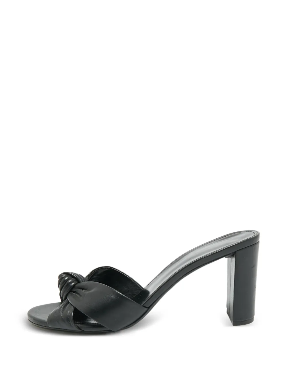 Saint Laurent Pre-Owned Bianca Sandalen mit Knotendetail - Schwarz