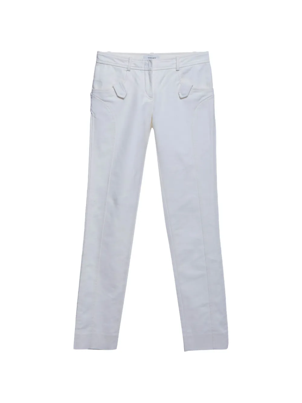 Versace Pre-Owned straight-fit trousers - Bianco