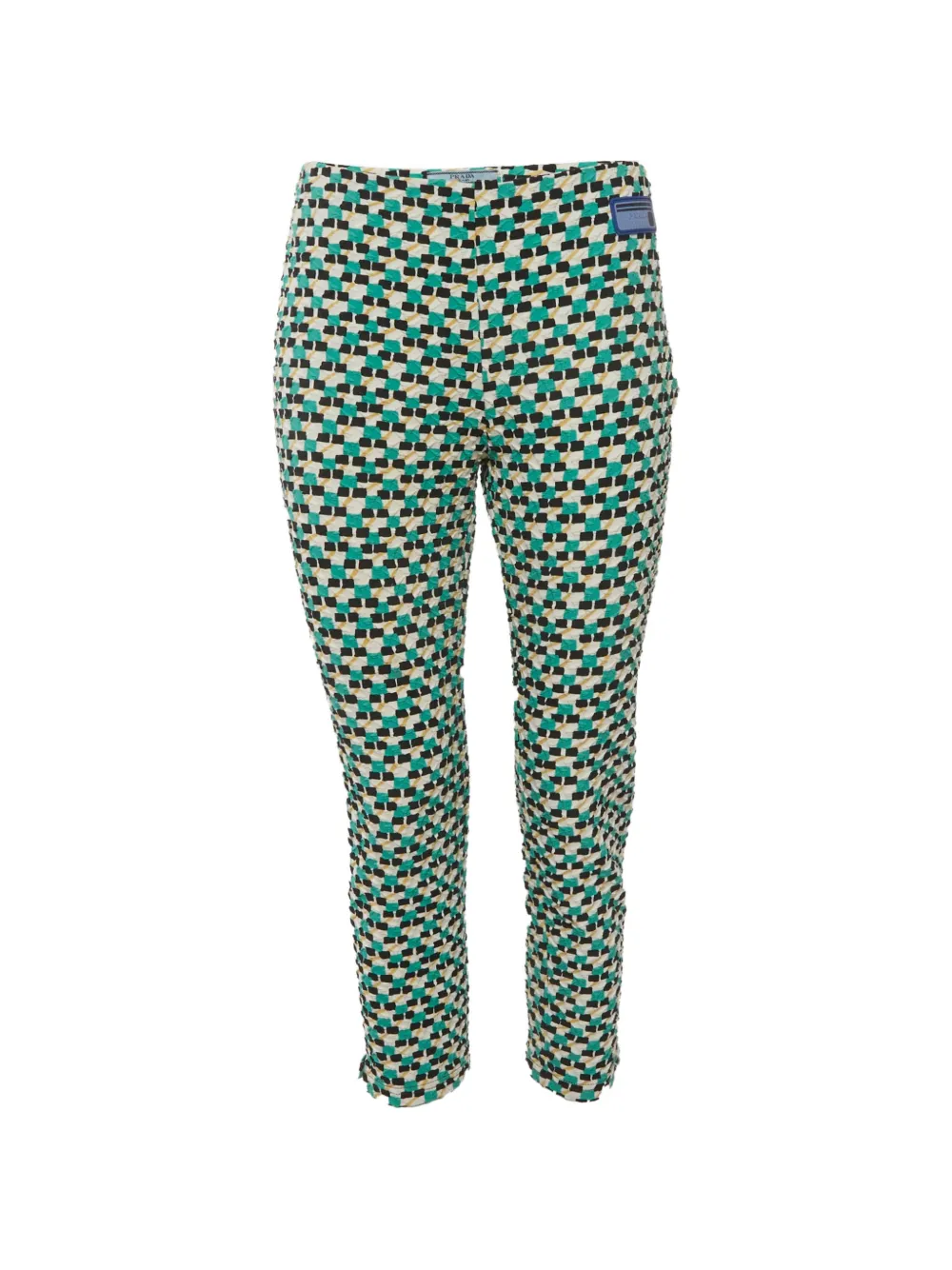 Prada Pre-Owned Pantaloni con motivo geometrico - Toni neutri