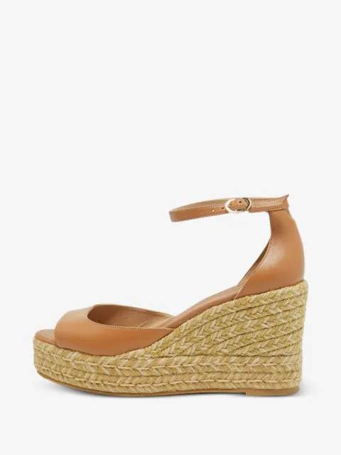 Stuart Weitzman ankle-strap heeled espadrilles