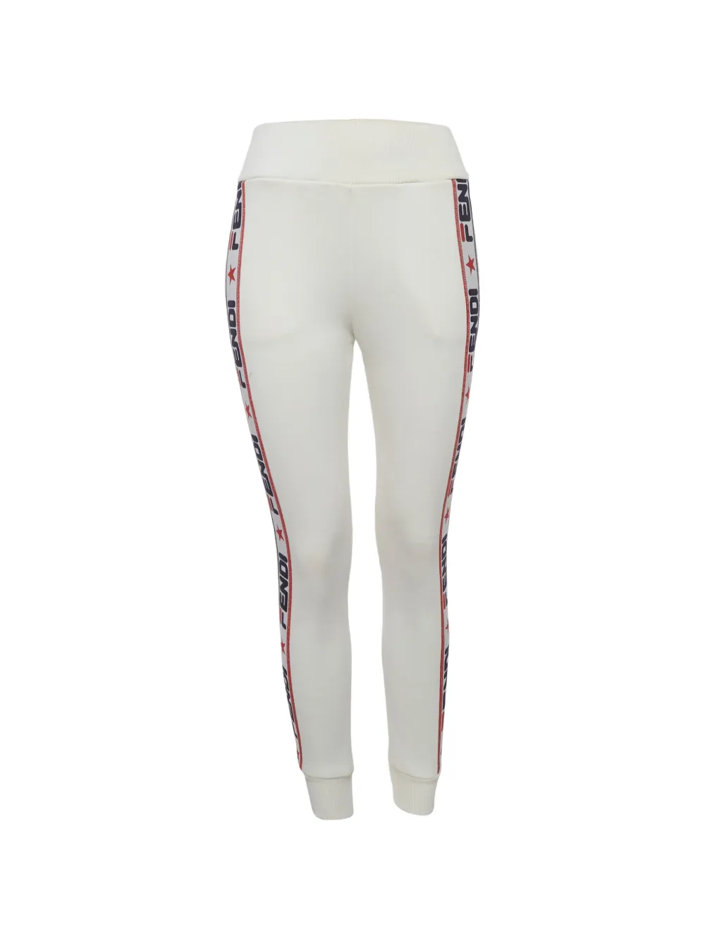 Fendi Pre-Owned x Fila logo-stripe track pants - Bianco