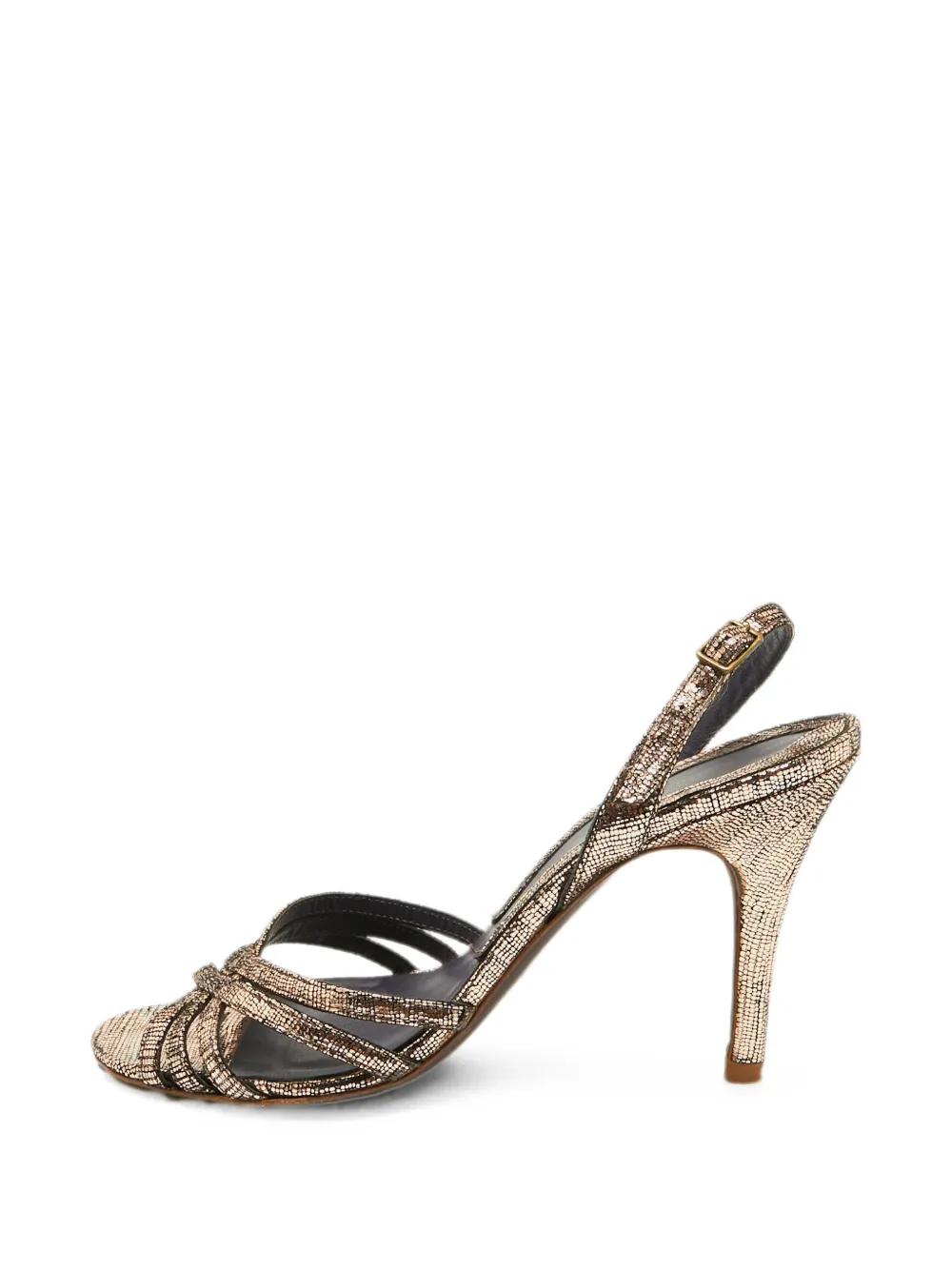 Zadig&Voltaire leather heeled sandals - Gold