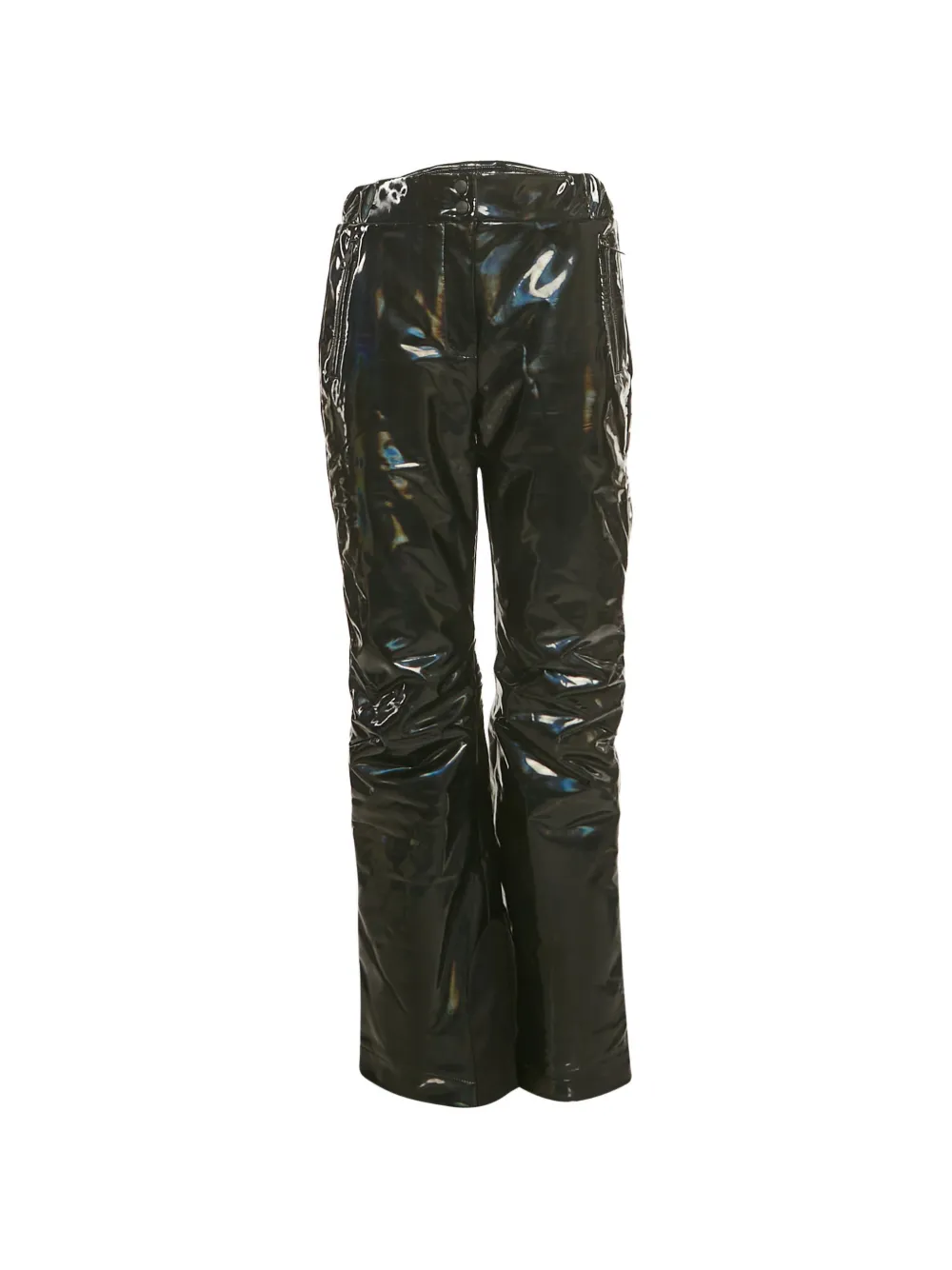 Fendi Pre-Owned logo strip holographic ski trousers - Nero