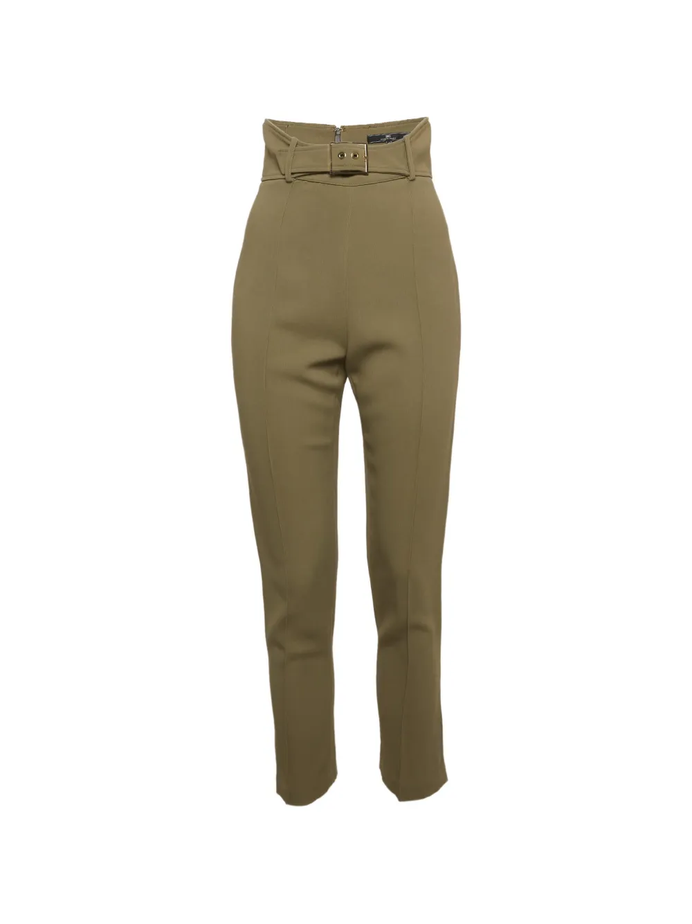 Elisabetta Franchi crepe slim-fit trousers - Verde