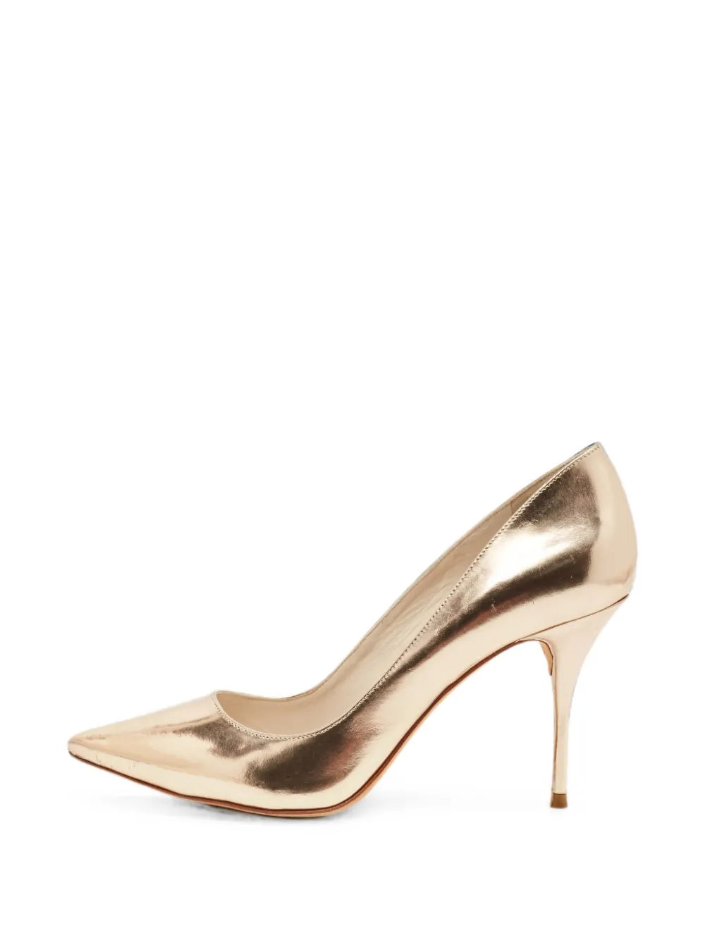 Sophia Webster Coco Flamingo pointed-toe pumps - Gold