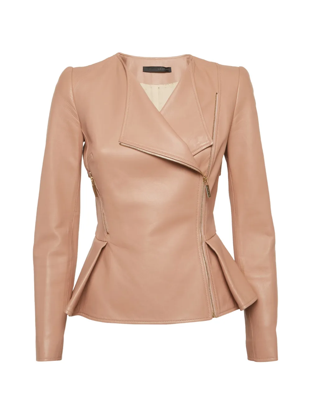 Elie Saab cross-over leather jacket - Rosa