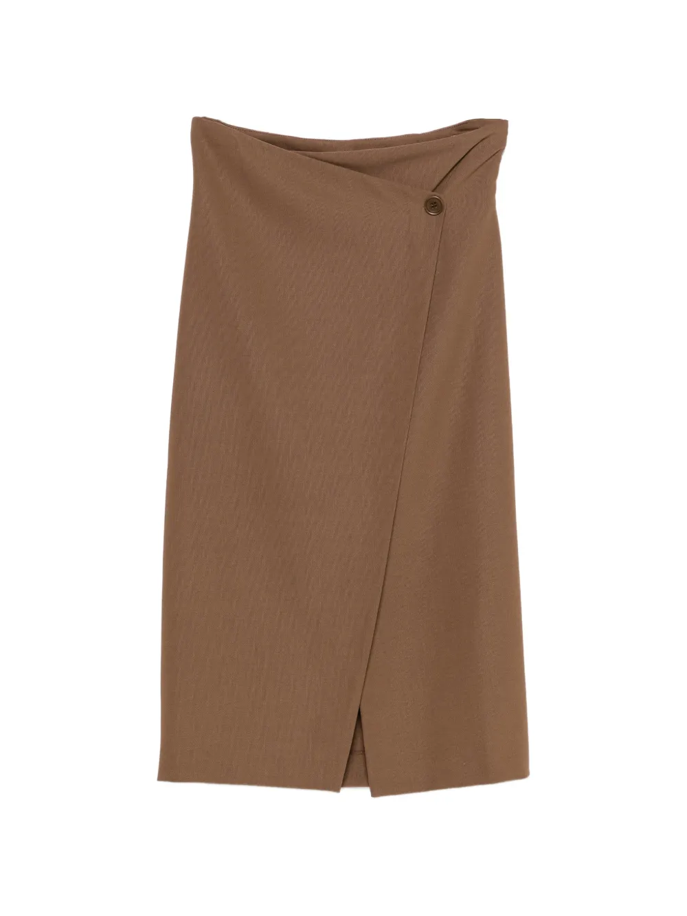 Romeo Gigli Pre-Owned 1990s wrap midi skirt - Braun