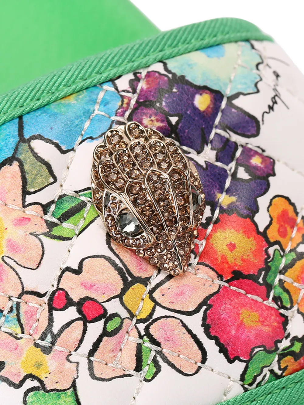 Kurt Geiger London Meena Eagle slides Groen