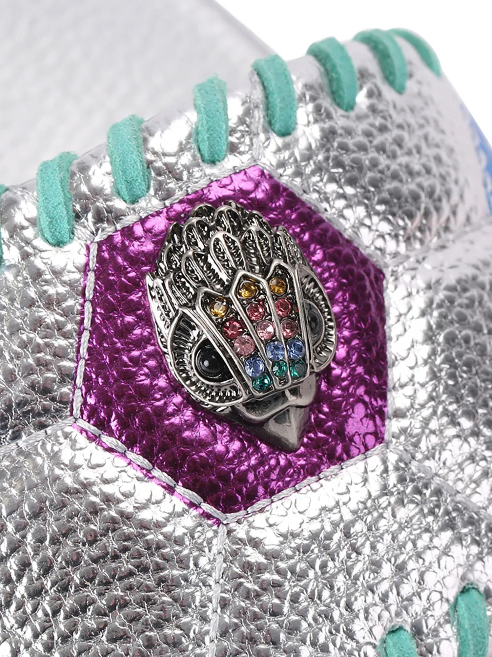 Kurt Geiger London Meena Eagle Soccer slides Zilver