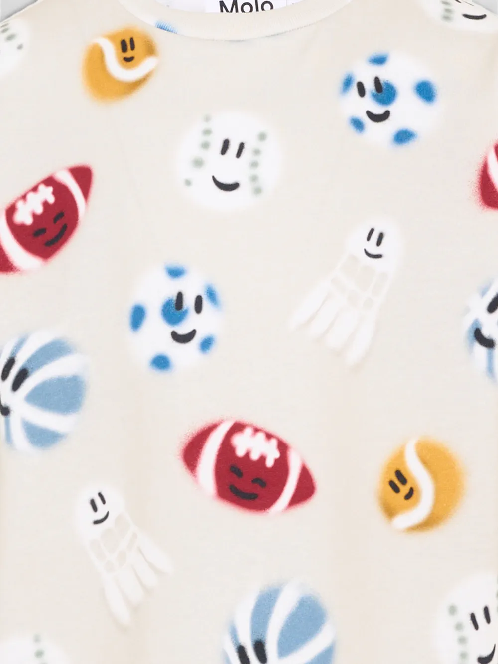 Molo T-shirt met grafische print Beige