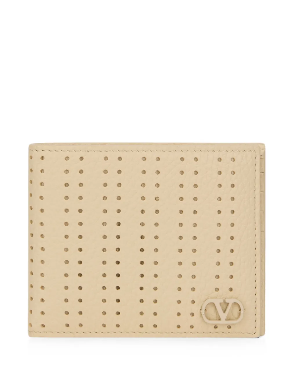 Valentino Garavani perforated wallet - Toni neutri