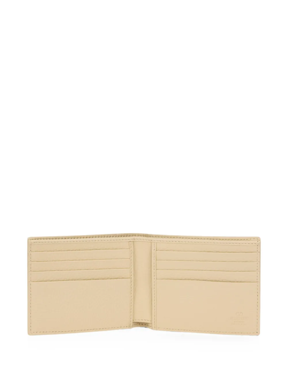 Valentino Garavani Portemonnee met geperforeerde details Beige