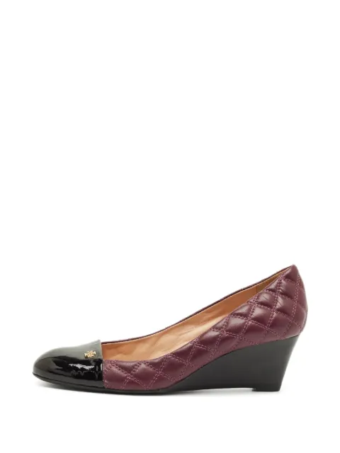Tory Burch Claremont quilted heeled pumps