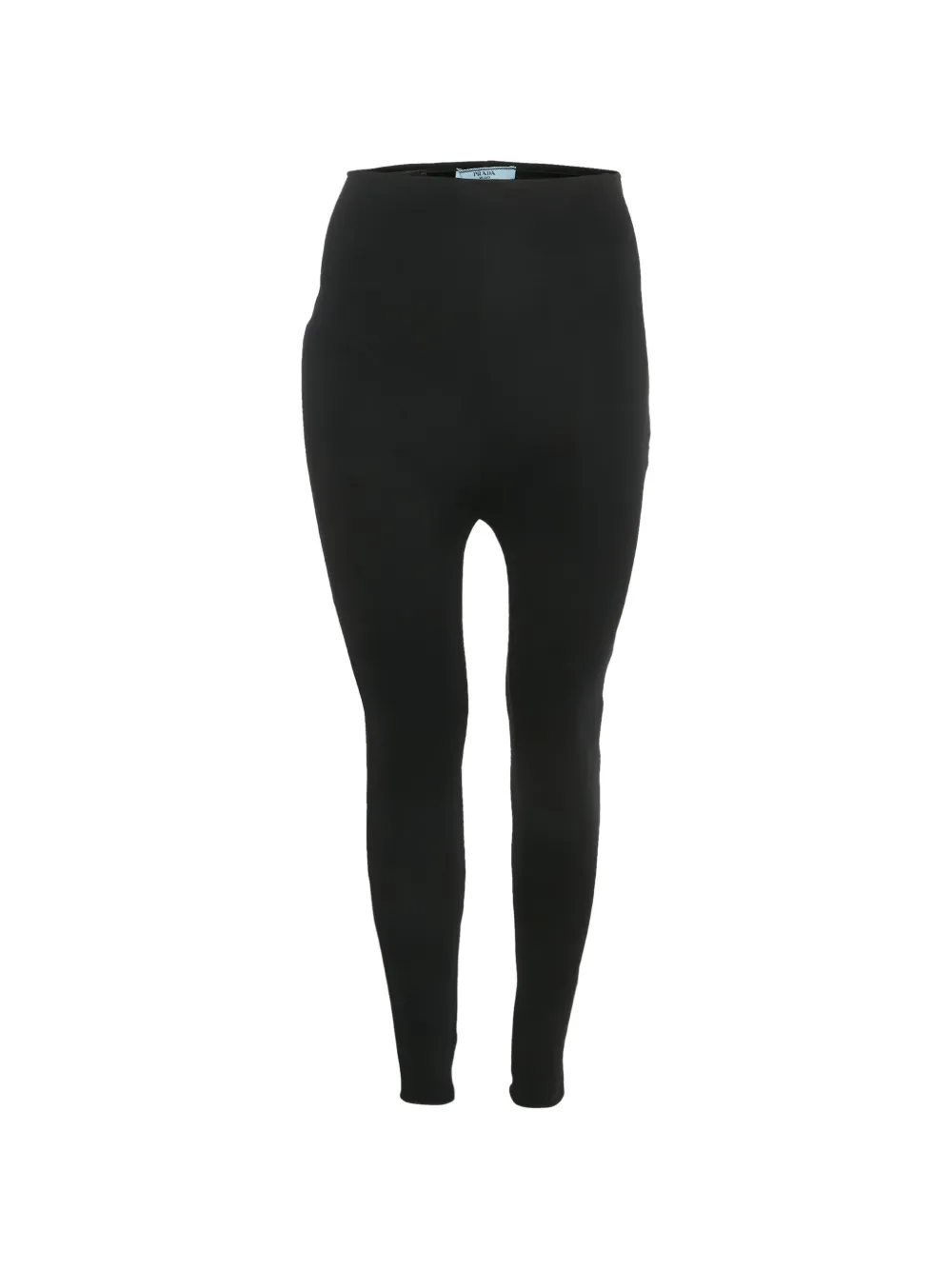 Pre-owned Prada High-rise Leggings In Black