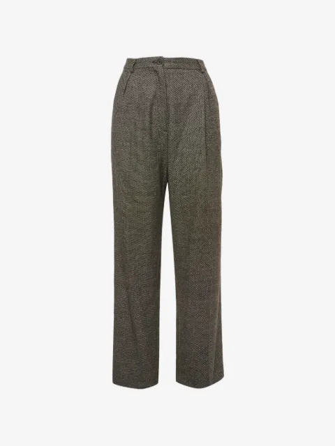 Rochas Vintage textured regular-fit trousers