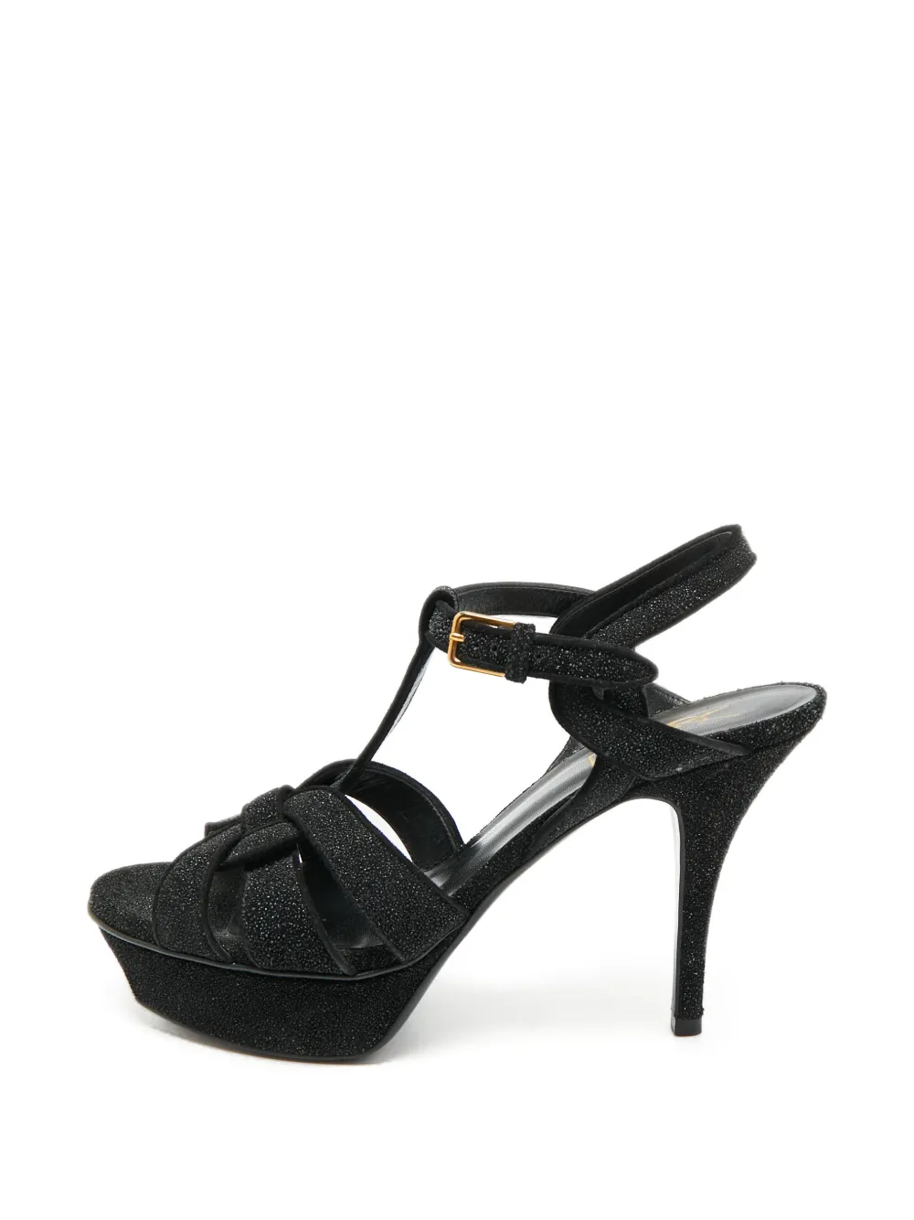 Saint Laurent Pre-Owned Sandali Tribute con plateau - Nero