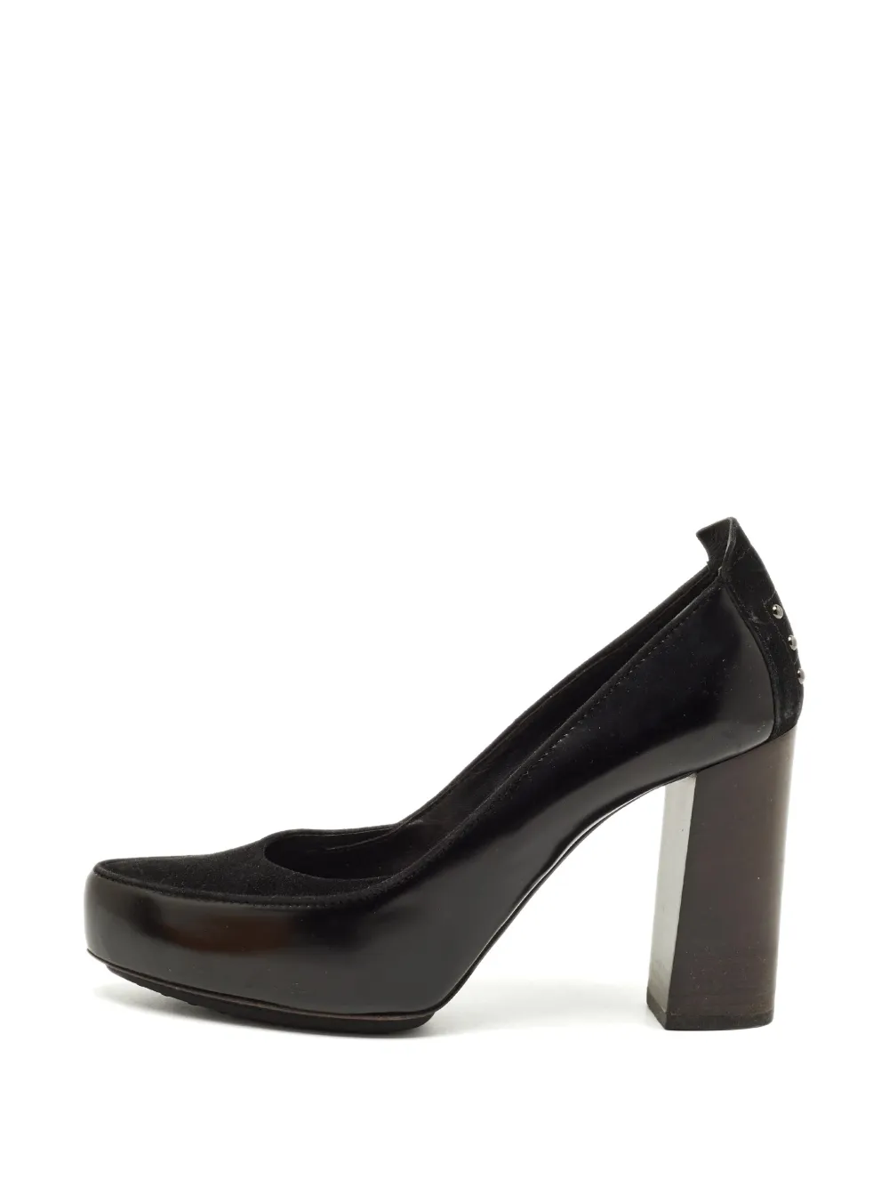 Tod's Vintage Pumps mit Blockabsatz - Schwarz
