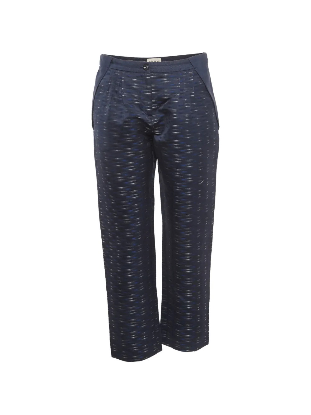 Armani Vintage jacquard straight-fit trousers - Blu