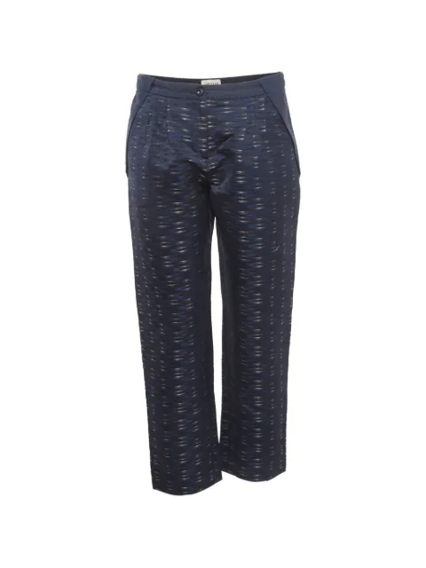 Armani Vintage jacquard straight-fit trousers