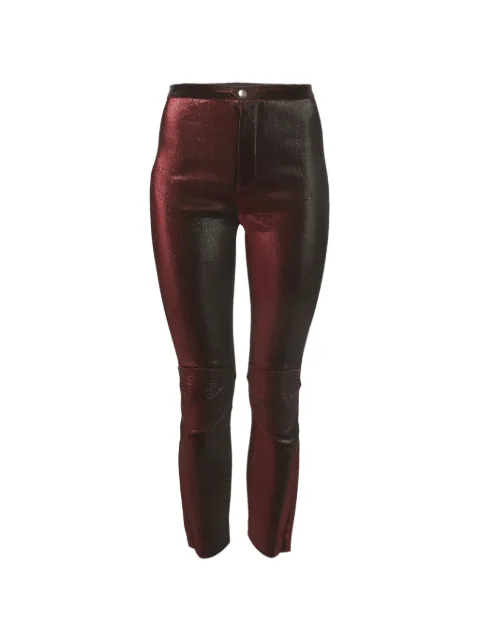 AREA knitted-knee straight-leg trousers