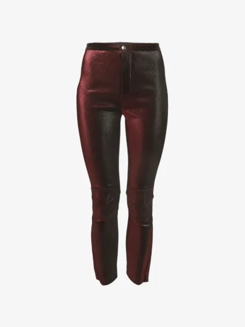 AREA knitted-knee straight-leg trousers