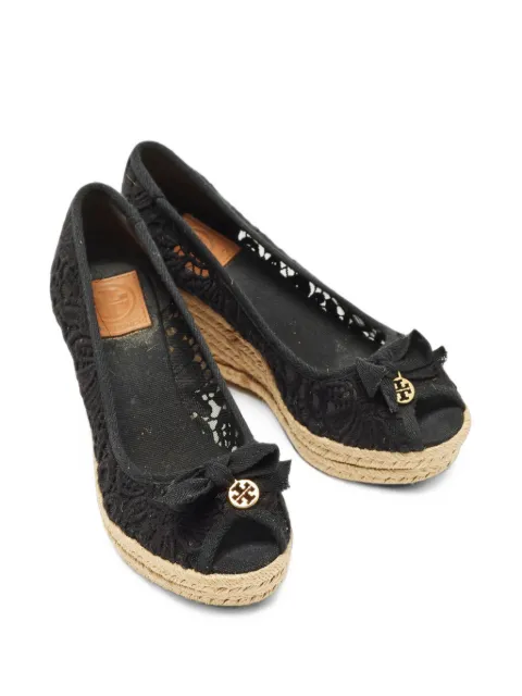 Tory Burch Jackie mesh wedge pumps